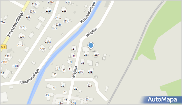 Krynica-Zdrój, Wiejska, 26/2, mapa Krynica-Zdrój