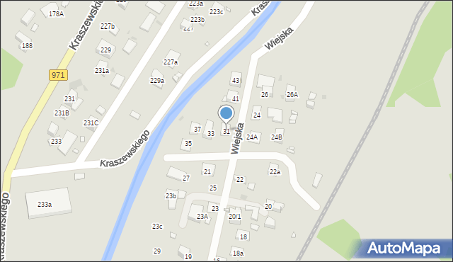 Krynica-Zdrój, Wiejska, 31, mapa Krynica-Zdrój