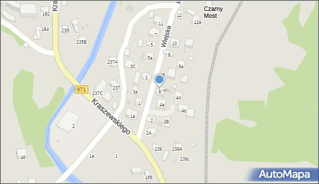 Krynica-Zdrój, Wiejska, 4, mapa Krynica-Zdrój