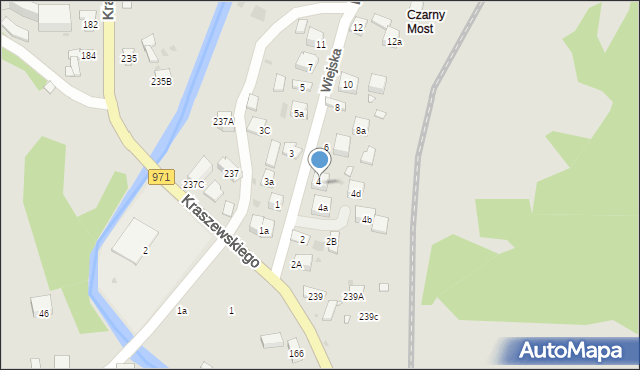 Krynica-Zdrój, Wiejska, 4c, mapa Krynica-Zdrój