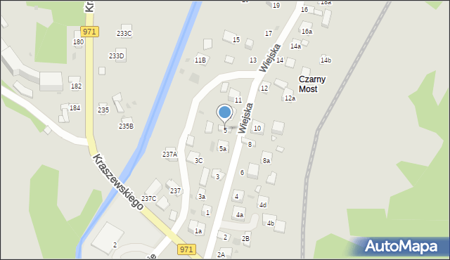 Krynica-Zdrój, Wiejska, 5, mapa Krynica-Zdrój