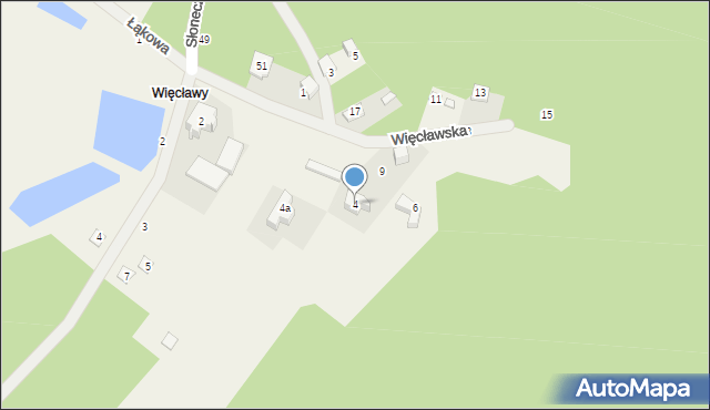 Krzeczów, Więcławska, 4, mapa Krzeczów