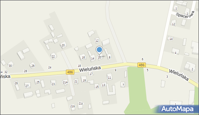 Krzeczów, Wieluńska, 10, mapa Krzeczów