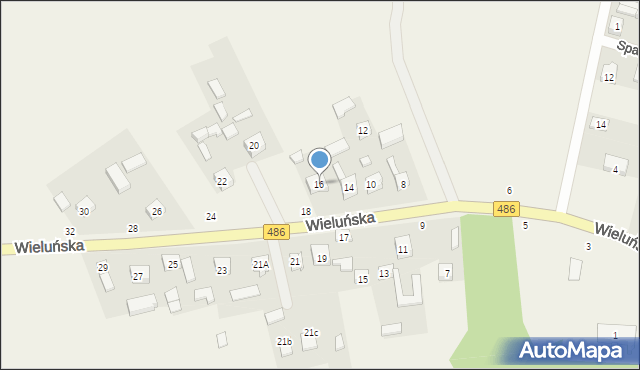 Krzeczów, Wieluńska, 16, mapa Krzeczów