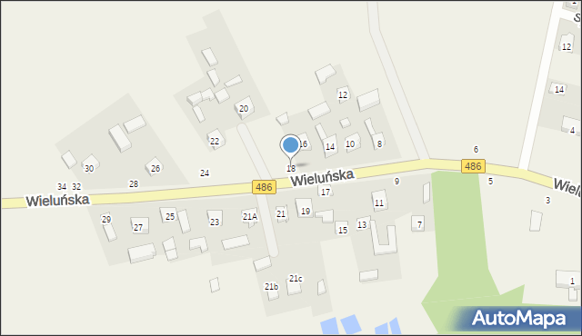 Krzeczów, Wieluńska, 18, mapa Krzeczów