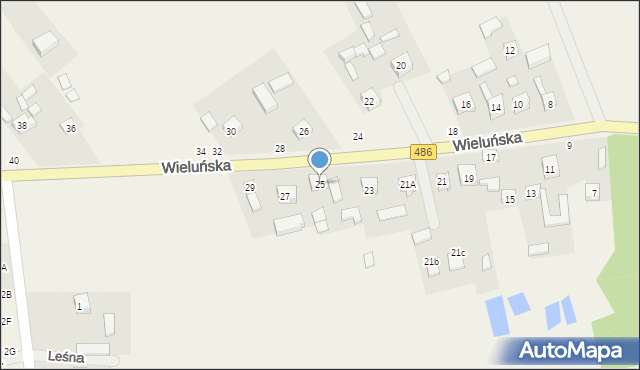 Krzeczów, Wieluńska, 25, mapa Krzeczów