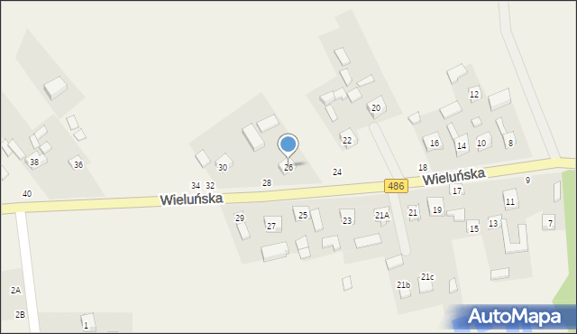 Krzeczów, Wieluńska, 26, mapa Krzeczów