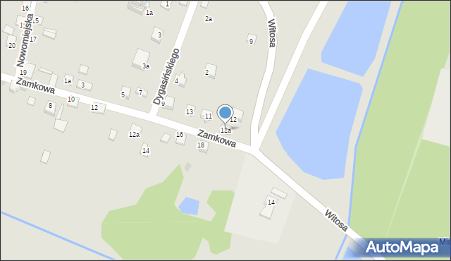 Książ Wielki, Witosa Wincentego, 12a, mapa Książ Wielki