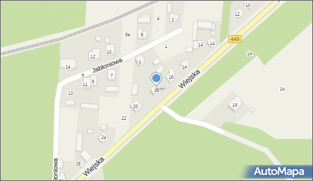 Książenice, Wiejska, 18, mapa Książenice