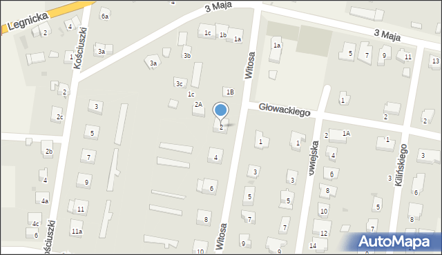 Kunice, Witosa Wincentego, 2, mapa Kunice
