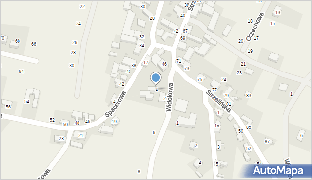 Kuropatnik, Widokowa, 4, mapa Kuropatnik