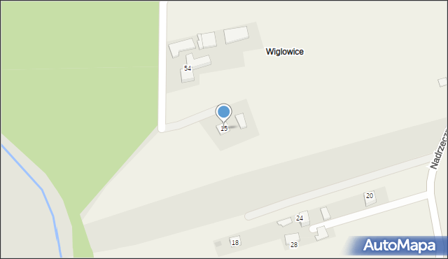 Laskowa, Wiglowice, 15, mapa Laskowa