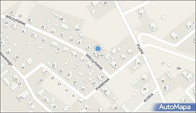 Łebcz, Wilczyńskiej Gertrudy, 2, mapa Łebcz