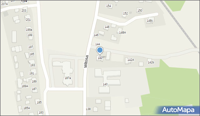 Łęg Tarnowski, Witosa Wincentego, 142, mapa Łęg Tarnowski
