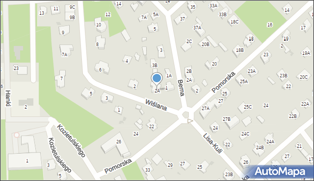 Legionowo, Wiślana, 2A, mapa Legionowo