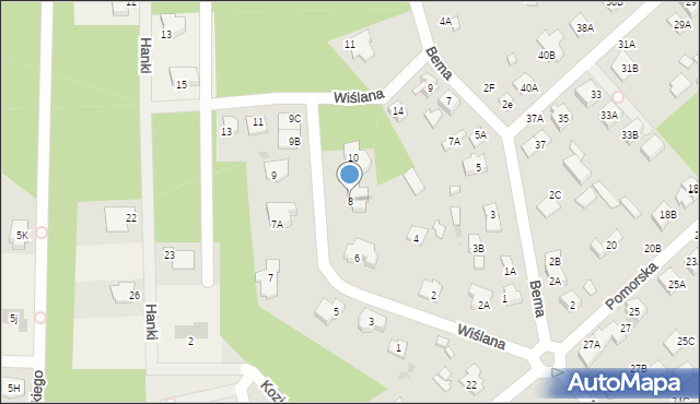 Legionowo, Wiślana, 8, mapa Legionowo