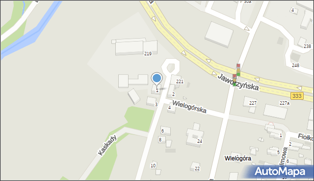 Legnica, Wielogórska, 1, mapa Legnicy