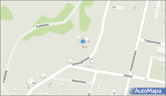 Legnica, Wielogórska, 27, mapa Legnicy