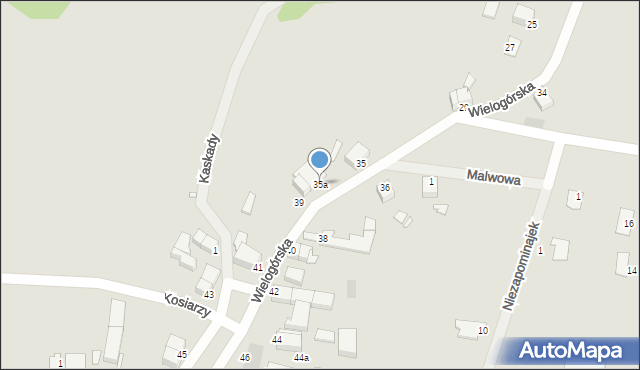 Legnica, Wielogórska, 35a, mapa Legnicy