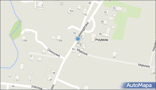 Legnica, Wielogórska, 62a, mapa Legnicy