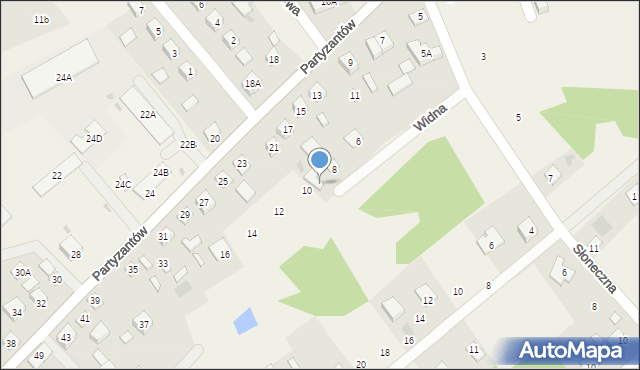 Leoncin, Widna, 8a, mapa Leoncin