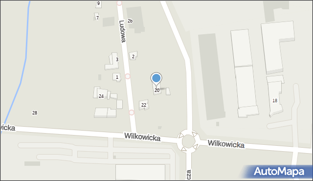 Leszno, Wilkowicka, 20, mapa Leszno