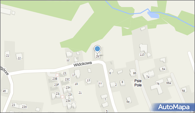 Libertów, Widokowa, 24, mapa Libertów