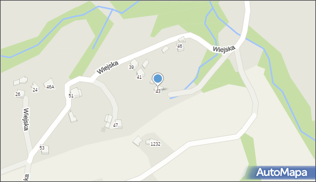 Limanowa, Wiejska, 43, mapa Limanowa