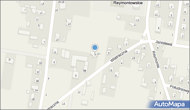 Lipce Reymontowskie, Wiatraczna, 7, mapa Lipce Reymontowskie