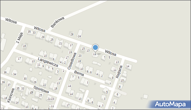 Lipsko, Witosa Wincentego, 9/11, mapa Lipsko