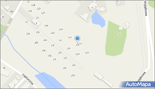 Łomianki Dolne, Wiślana, 11L, mapa Łomianki Dolne