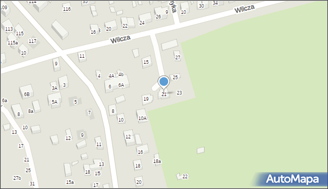 Lublin, Wilcza, 21, mapa Lublina