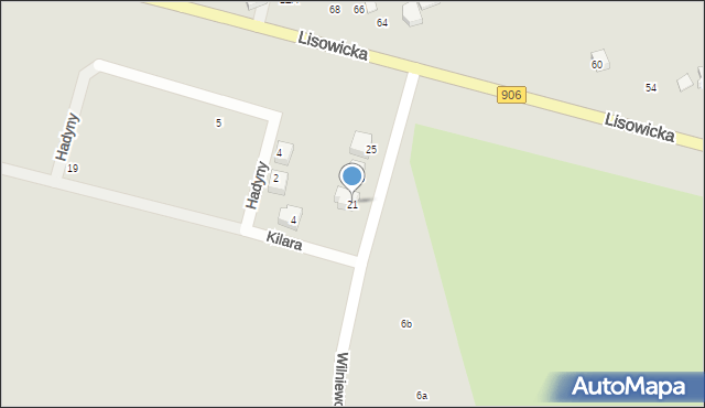 Lubliniec, Wilniewczyca Wacława, płk., 21, mapa Lubliniec