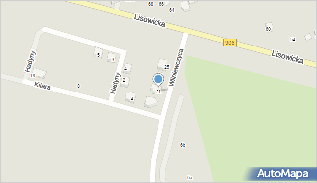 Lubliniec, Wilniewczyca Wacława, płk., 21, mapa Lubliniec