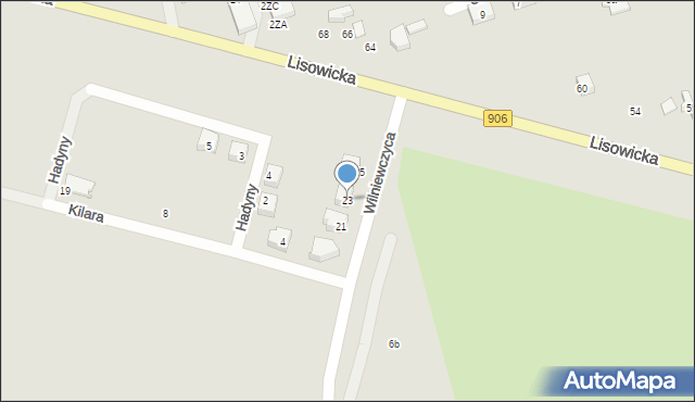 Lubliniec, Wilniewczyca Wacława, płk., 23, mapa Lubliniec