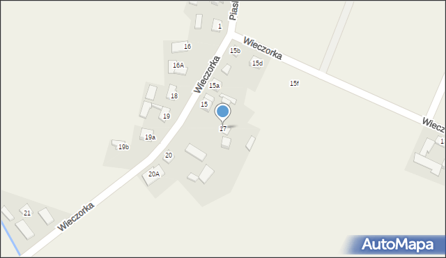 Lubockie, Wieczorka, 17, mapa Lubockie