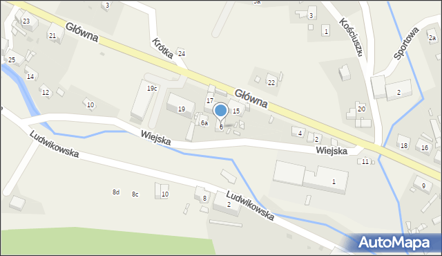 Ludwikowice Kłodzkie, Wiejska, 6, mapa Ludwikowice Kłodzkie