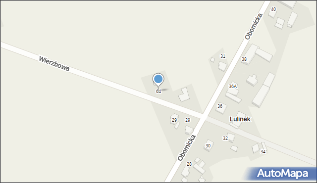 Lulinek, Wierzbowa, 64, mapa Lulinek