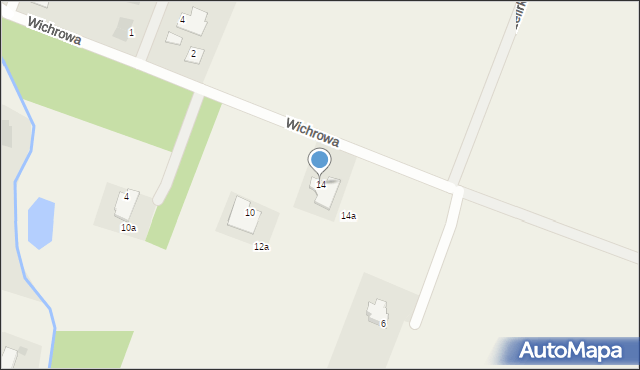 Lulkowo, Wichrowa, 14, mapa Lulkowo