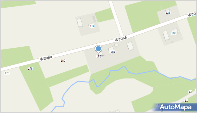 Luszowice, Witosa Wincentego, 182, mapa Luszowice