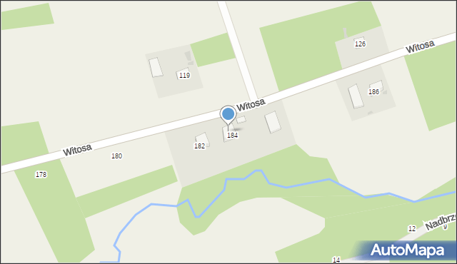 Luszowice, Witosa Wincentego, 184A, mapa Luszowice