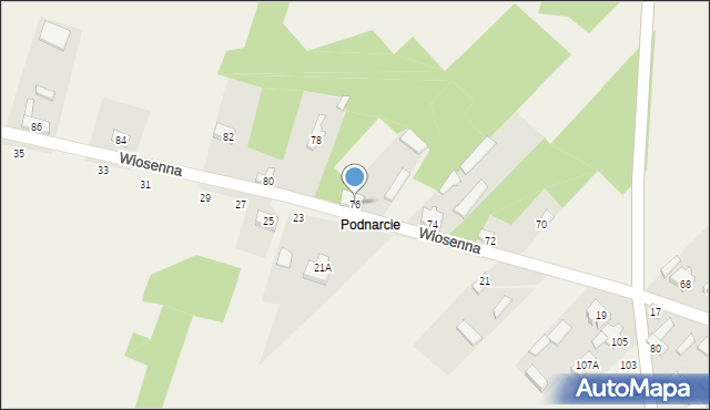 Maków-Kolonia, Wiosenna, 76, mapa Maków-Kolonia