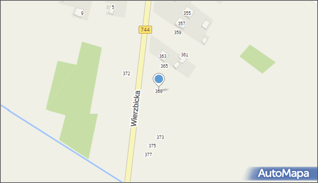 Maliszów, Wierzbicka, 369, mapa Maliszów