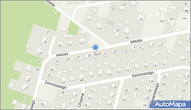 Małkinia Górna, Witosa Wincentego, 23, mapa Małkinia Górna