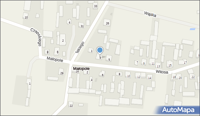 Małopole, Witosa Wincentego, 3, mapa Małopole