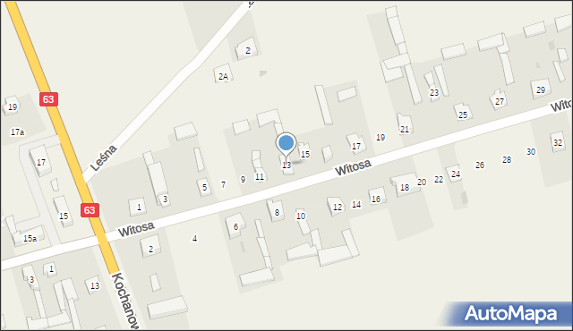 Mały Płock, Witosa Wincentego, 13, mapa Mały Płock