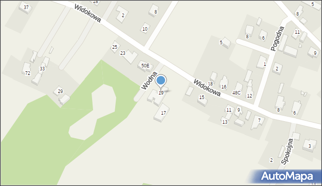 Marcinowice, Widokowa, 19, mapa Marcinowice