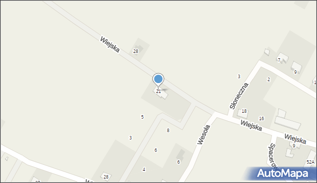 Marcinowice, Wiejska, 21, mapa Marcinowice