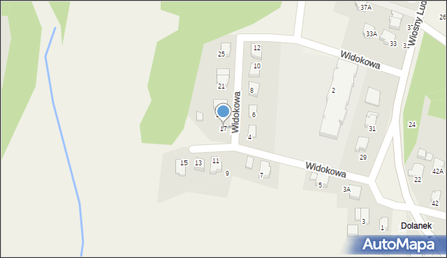Marklowice, Widokowa, 17, mapa Marklowice