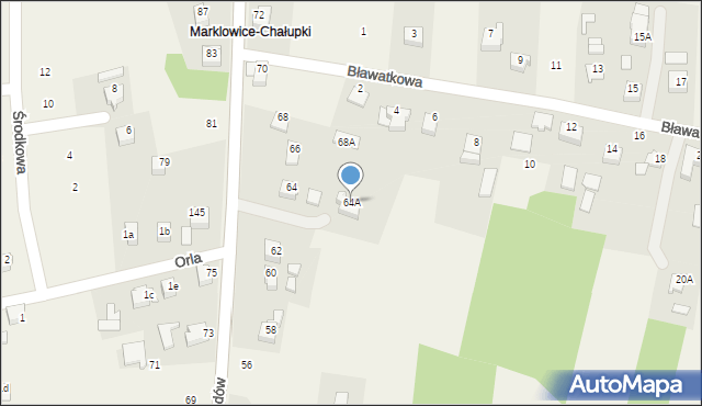 Marklowice, Wiosny Ludów, 64A, mapa Marklowice